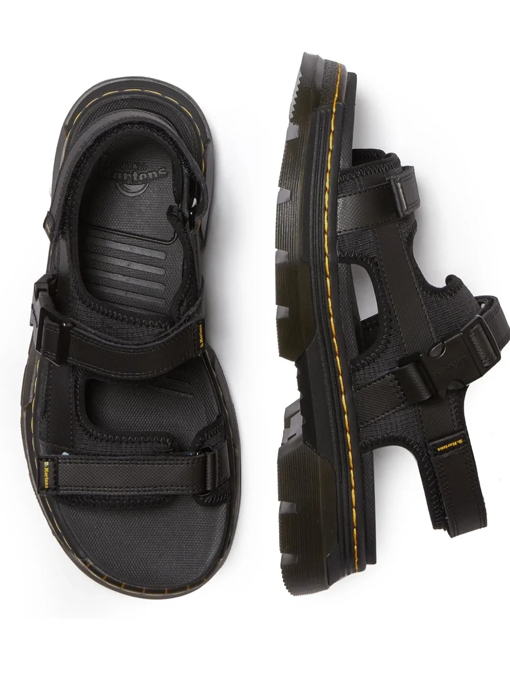 Dr. Martens Forster Black Chunky Strap Sandals Men’s 10 Women’s 11